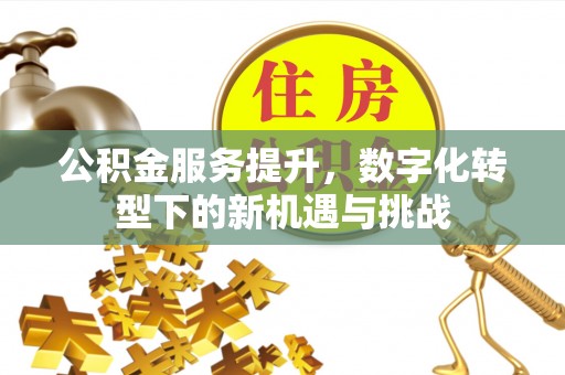 牟平公积金服务提升，数字化转型下的新机遇与挑战