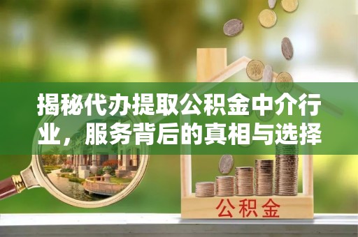 牟平揭秘代办提取公积金中介行业，服务背后的真相与选择指南