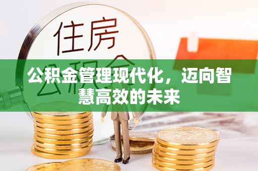 牟平公积金管理现代化，迈向智慧高效的未来
