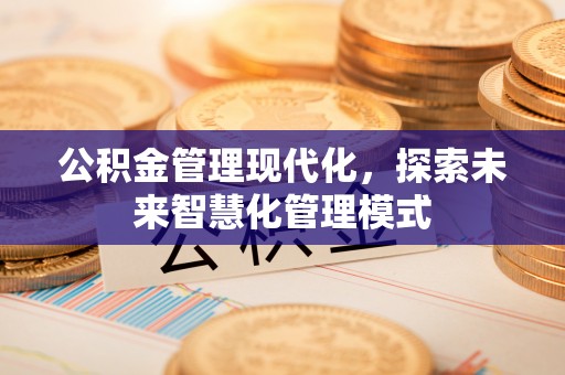 牟平公积金管理现代化，探索未来智慧化管理模式