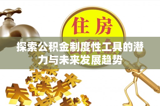 牟平探索公积金制度性工具的潜力与未来发展趋势