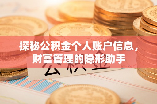 牟平探秘公积金个人账户信息，财富管理的隐形助手