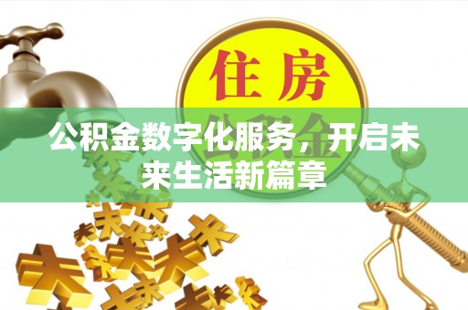 牟平公积金数字化服务，开启未来生活新篇章