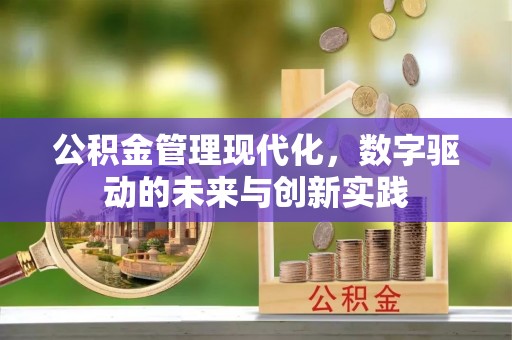 牟平公积金管理现代化，数字驱动的未来与创新实践